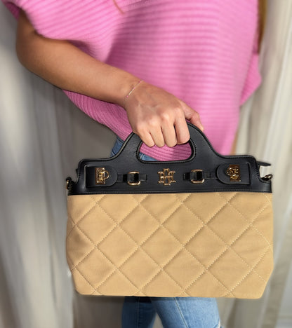 Savannah Handbag Latte Black