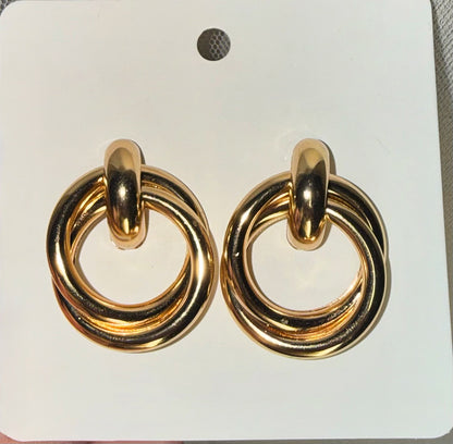 Golden Loop Earrings
